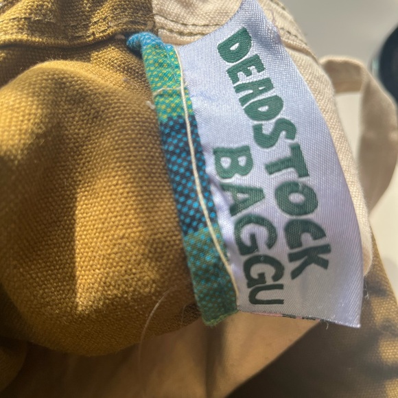 BAGGU Vertical Duck Bag — rich brown & raw canvas DEADSTOCK - Picture 2 of 4